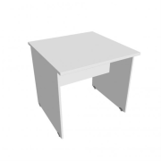Rokovací stôl Gate, 80x75,5x80 cm, biela/biela